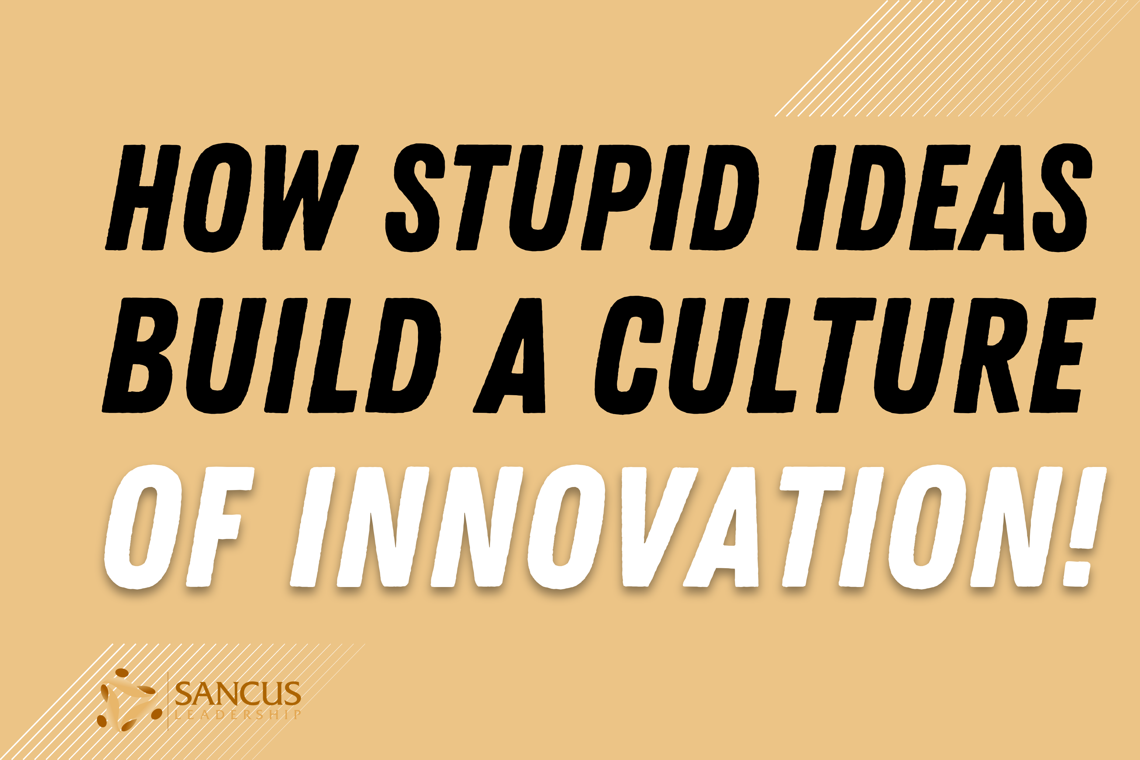 How Stupid Ideas Can Build a Culture of Innovation! (For Leaders)