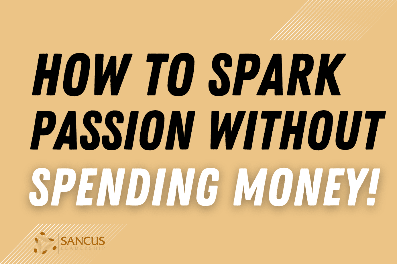 Spark Passion On Your Team Without Spending Money!