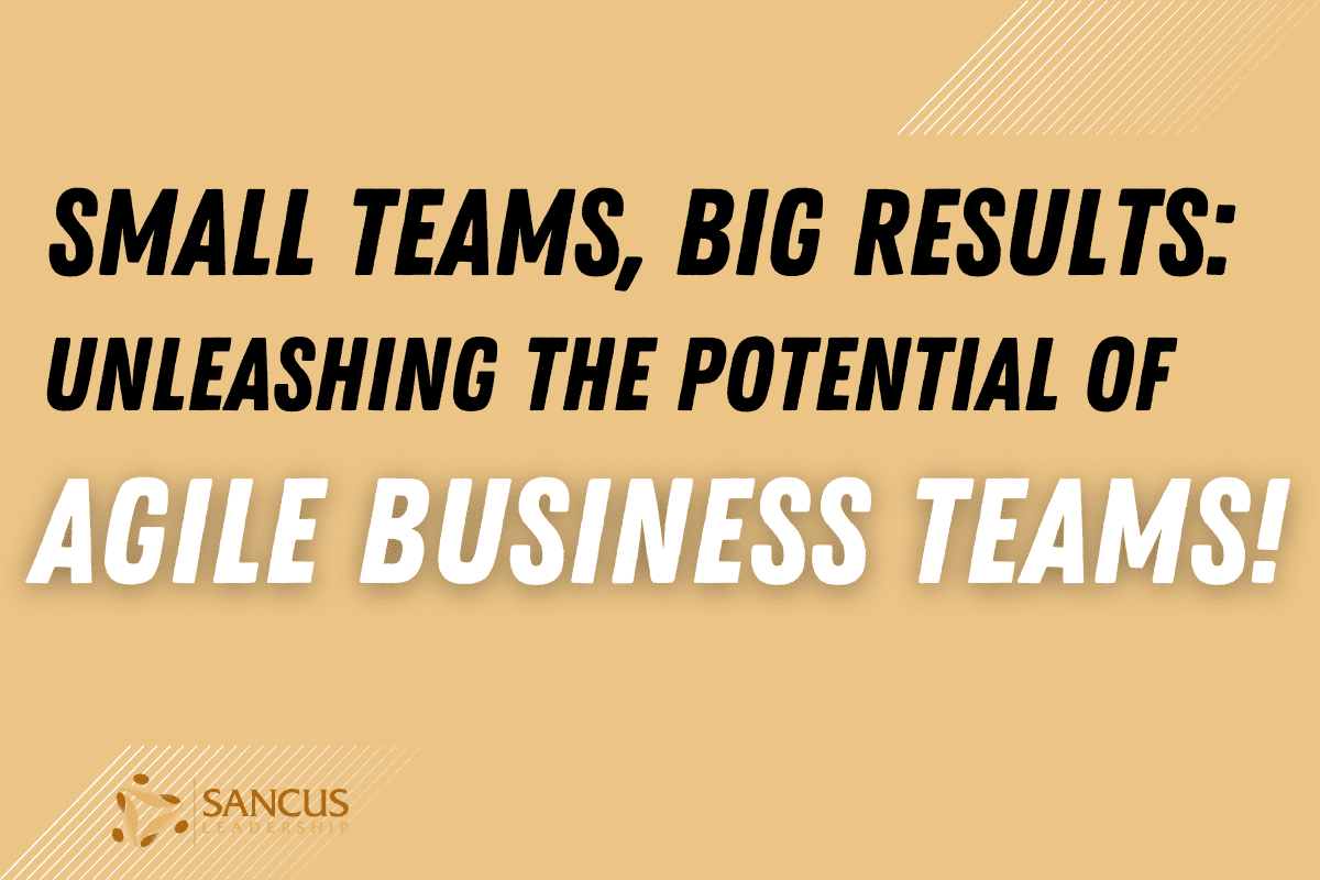 What Is a Small Team in Business? – Sancus Leadership