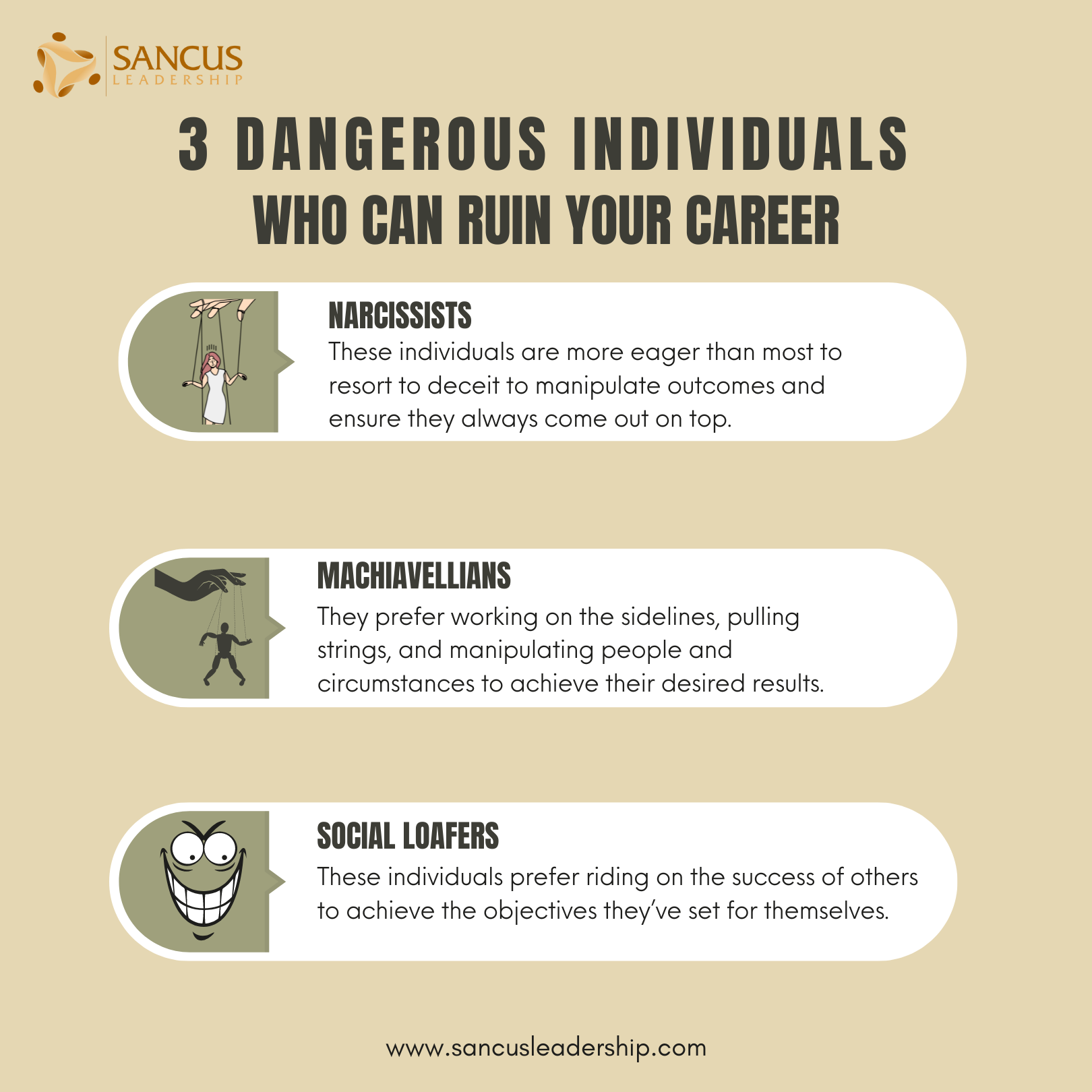 3 dangerous individuals who can ruin your career