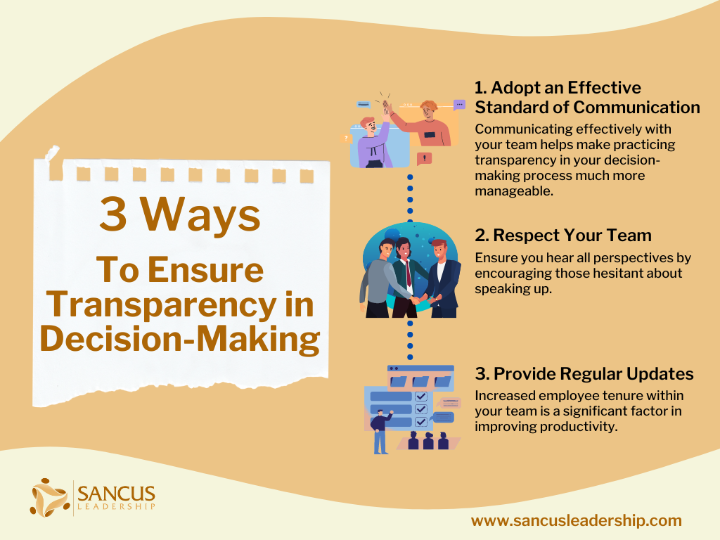 3 Ways To Ensure Transparency in Decision-Making
